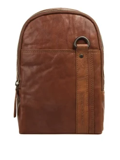 Spikes & Sparrow Unisex Crossbody Bag in cognac