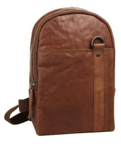 Spikes & Sparrow Unisex Crossbody Bag in cognac