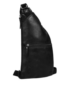 Spikes & Sparrow Unisex Crossover Bag in schwarz
