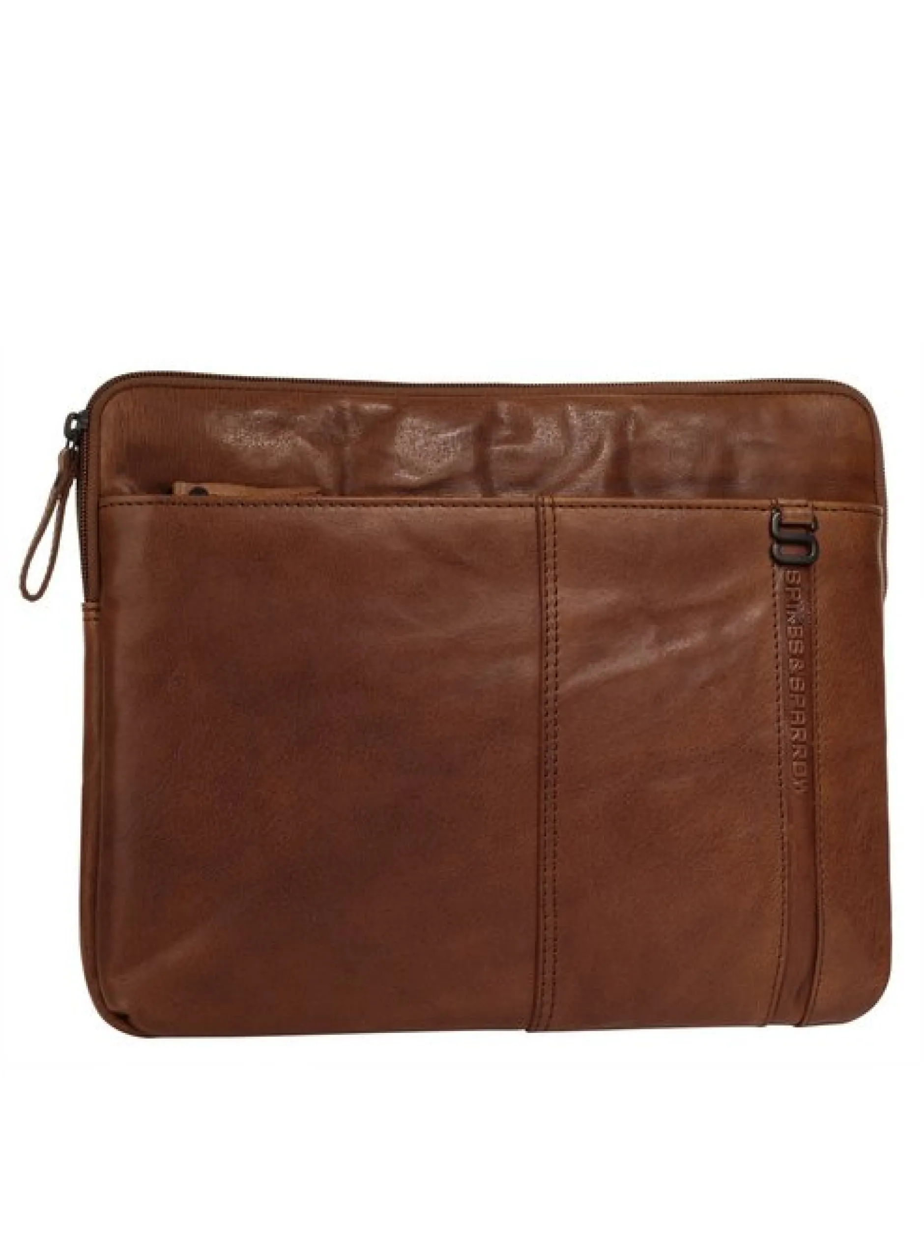 Spikes & Sparrow Unisex Dokumententasche in cognac