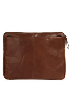 Spikes & Sparrow Unisex Dokumententasche in cognac