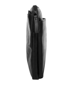 Spikes & Sparrow Unisex Dokumententasche in schwarz
