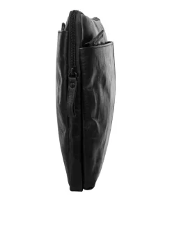 Spikes & Sparrow Unisex Dokumententasche in schwarz