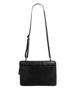 Spikes & Sparrow Unisex Dokumententasche in schwarz
