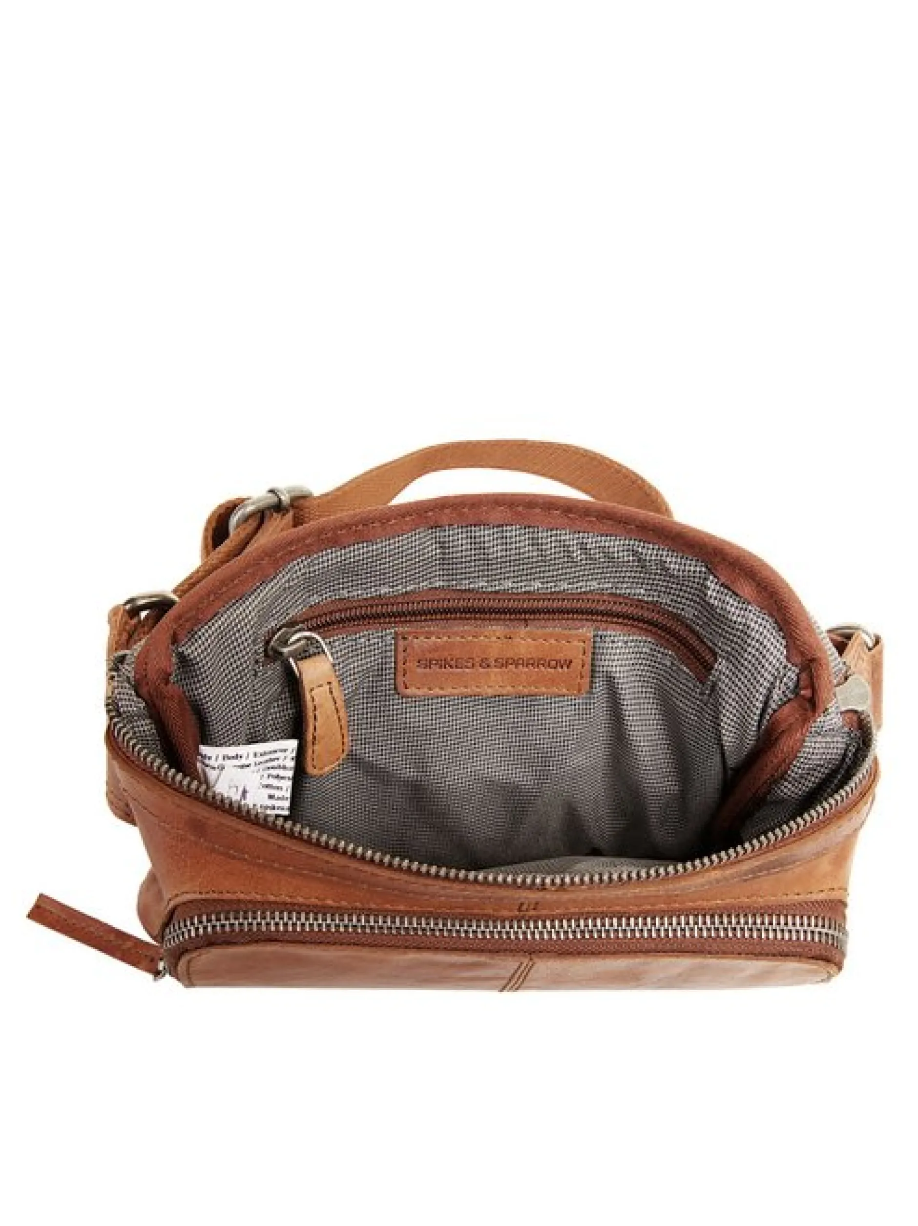 Spikes & Sparrow Unisex Gürteltasche in cognac