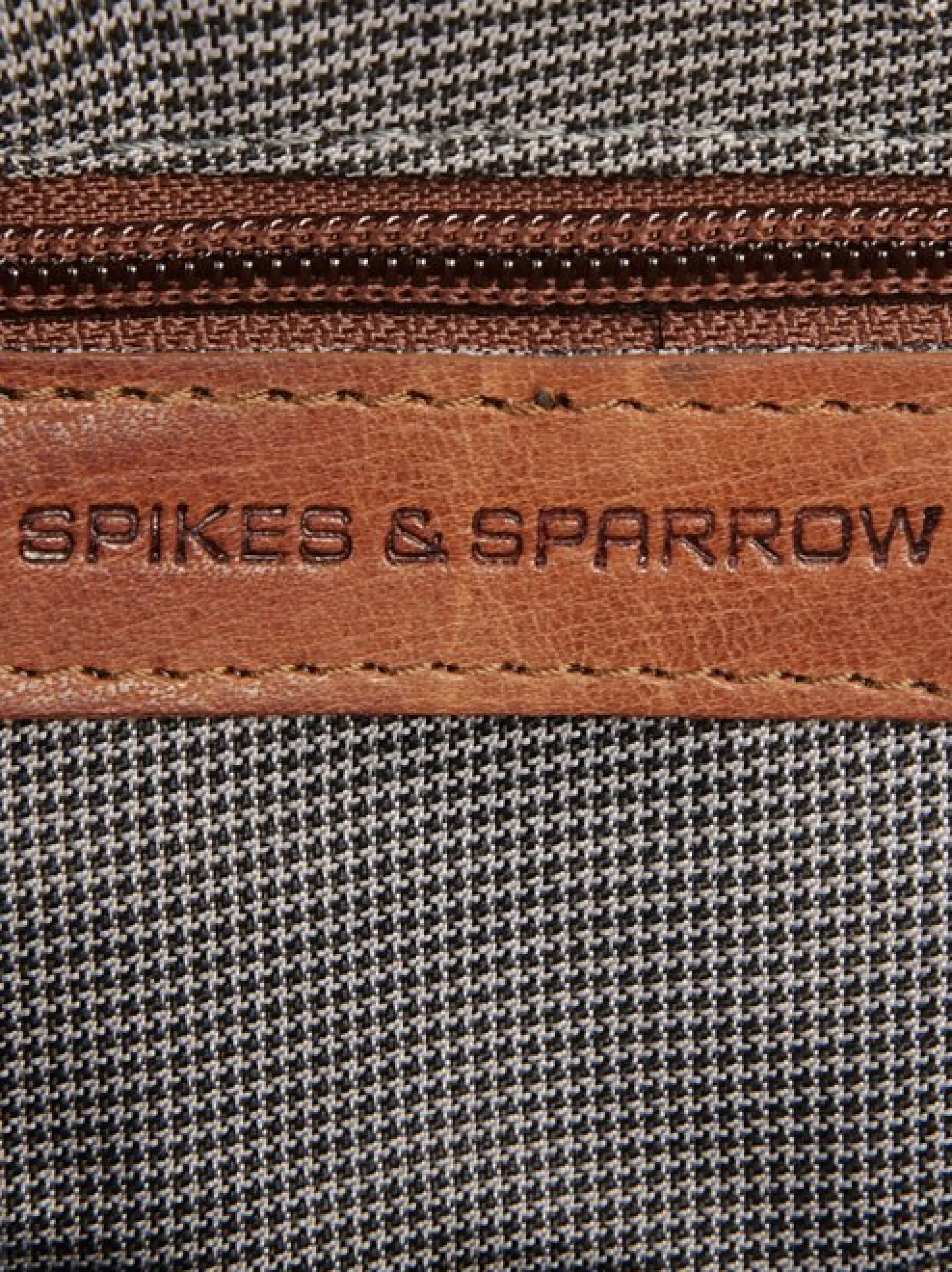 Spikes & Sparrow Unisex Gürteltasche in cognac