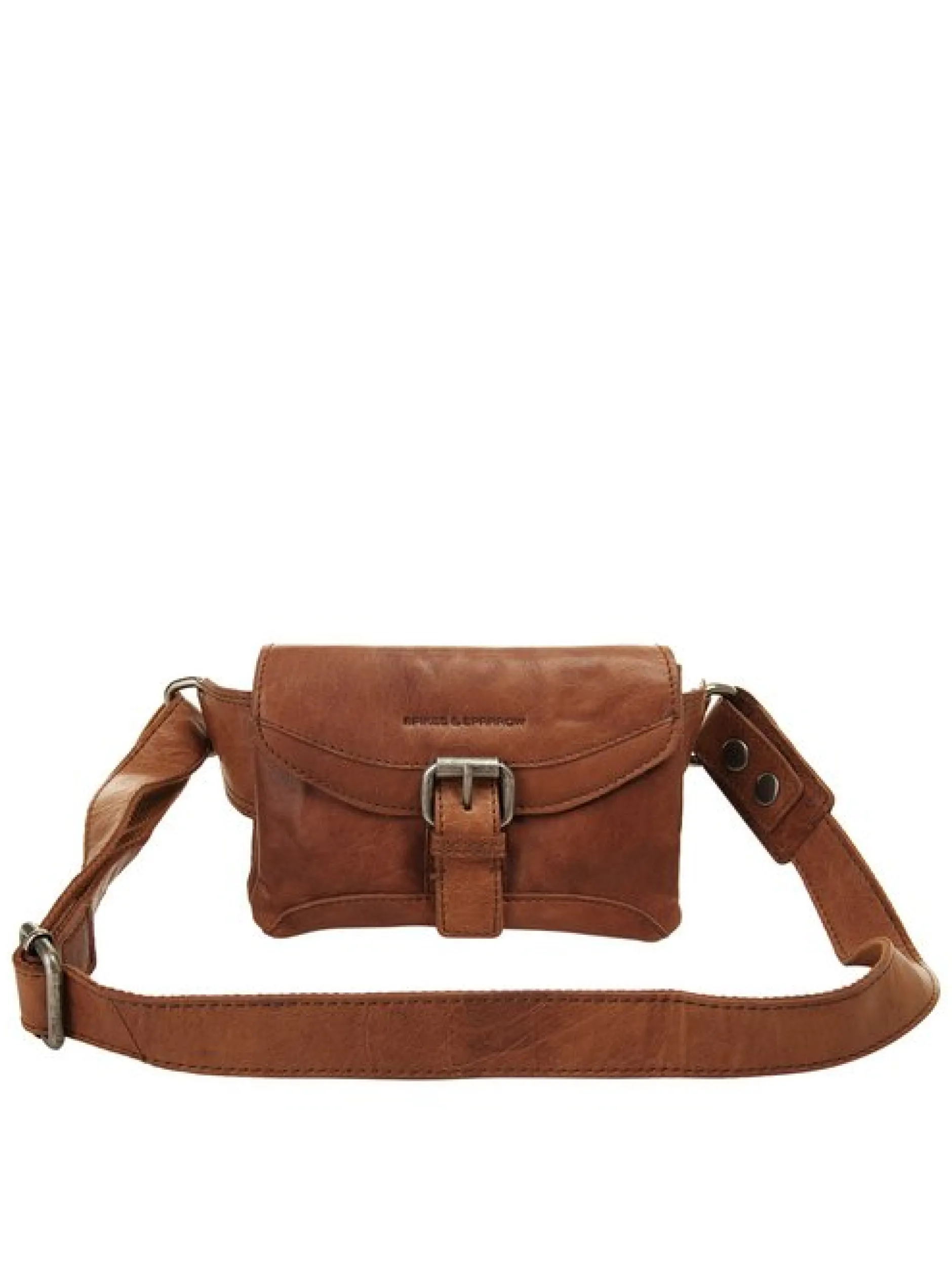Spikes & Sparrow Unisex Gürteltasche in cognac