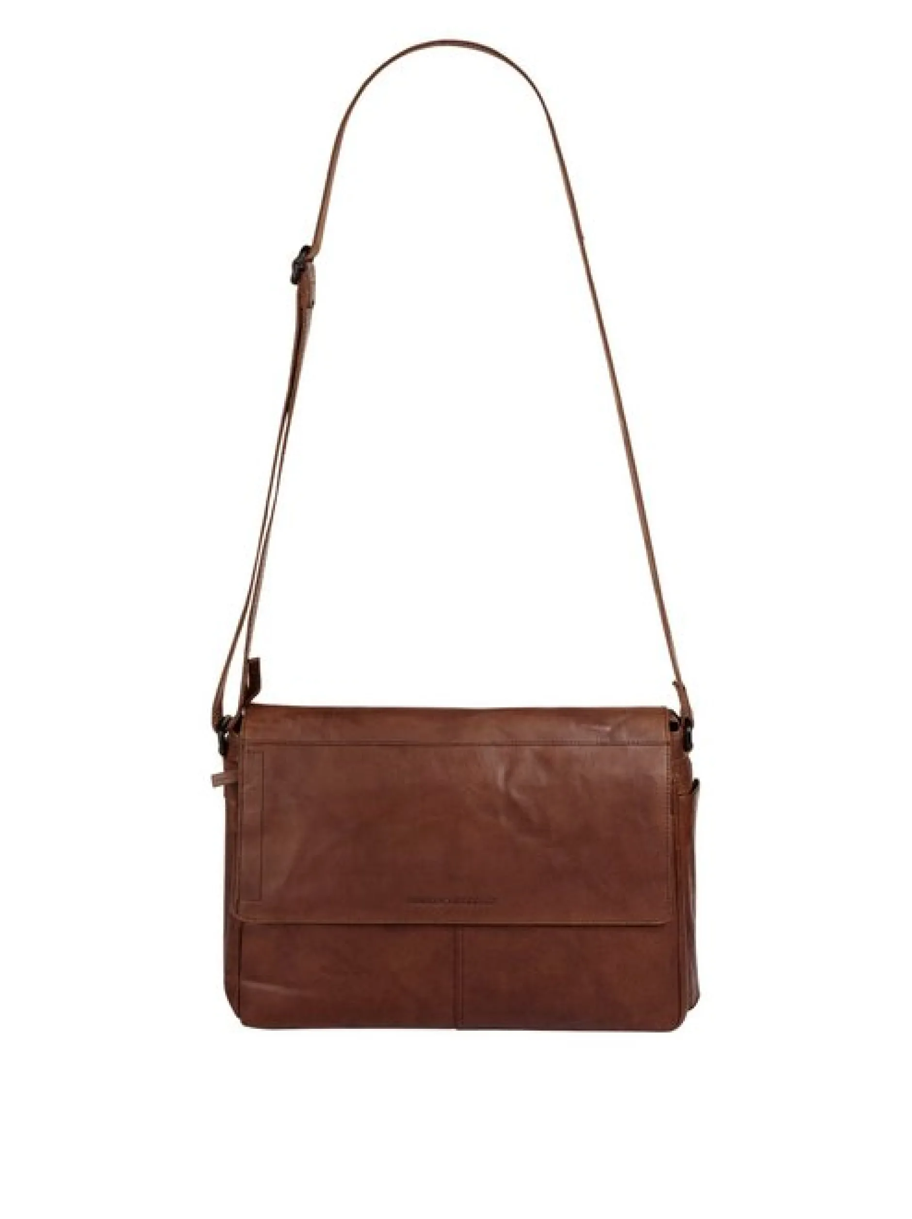 Spikes & Sparrow Unisex Messenger in cognac