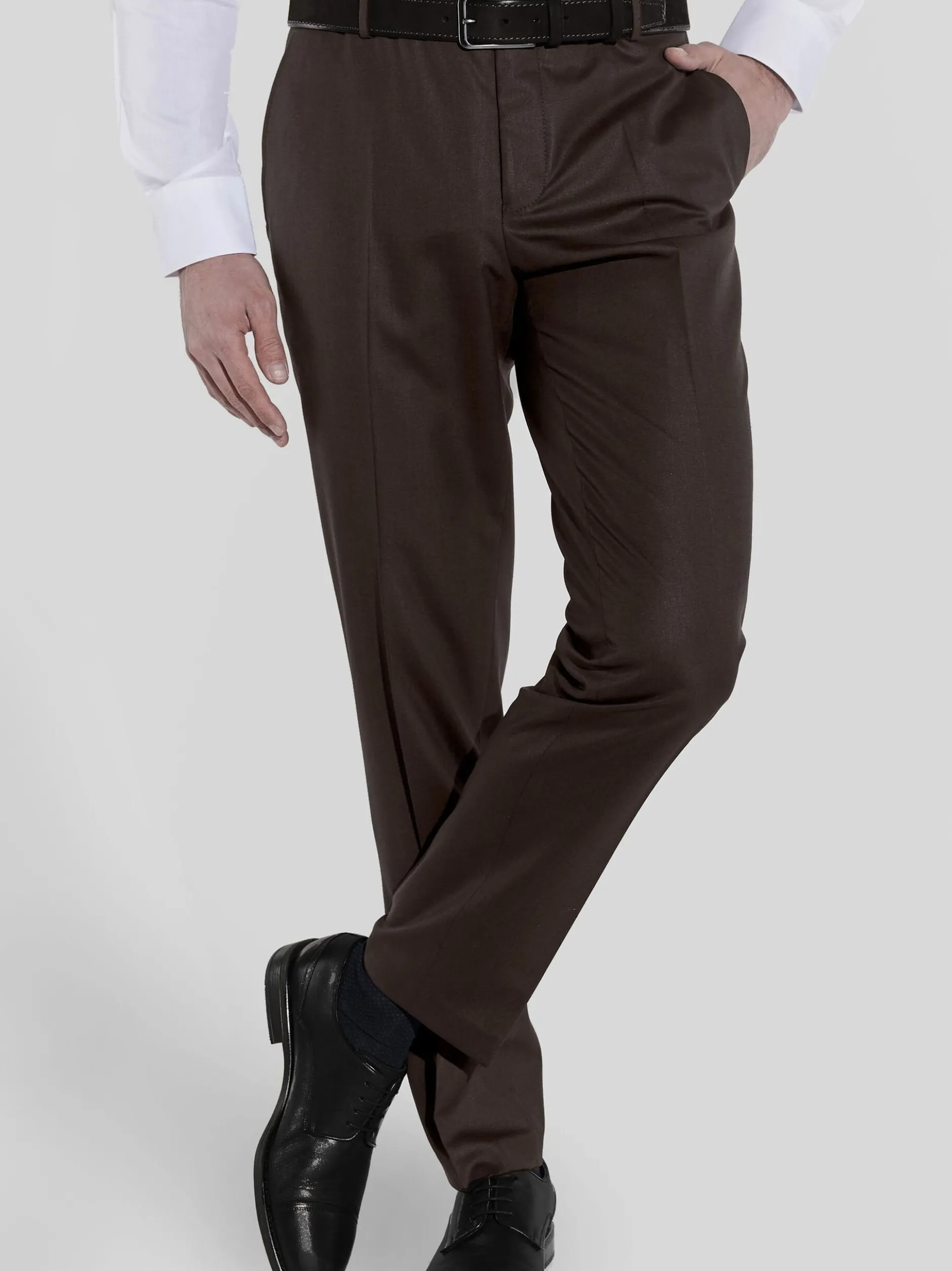 Steffen Klein Herren Anzug - Slim Fit in braun