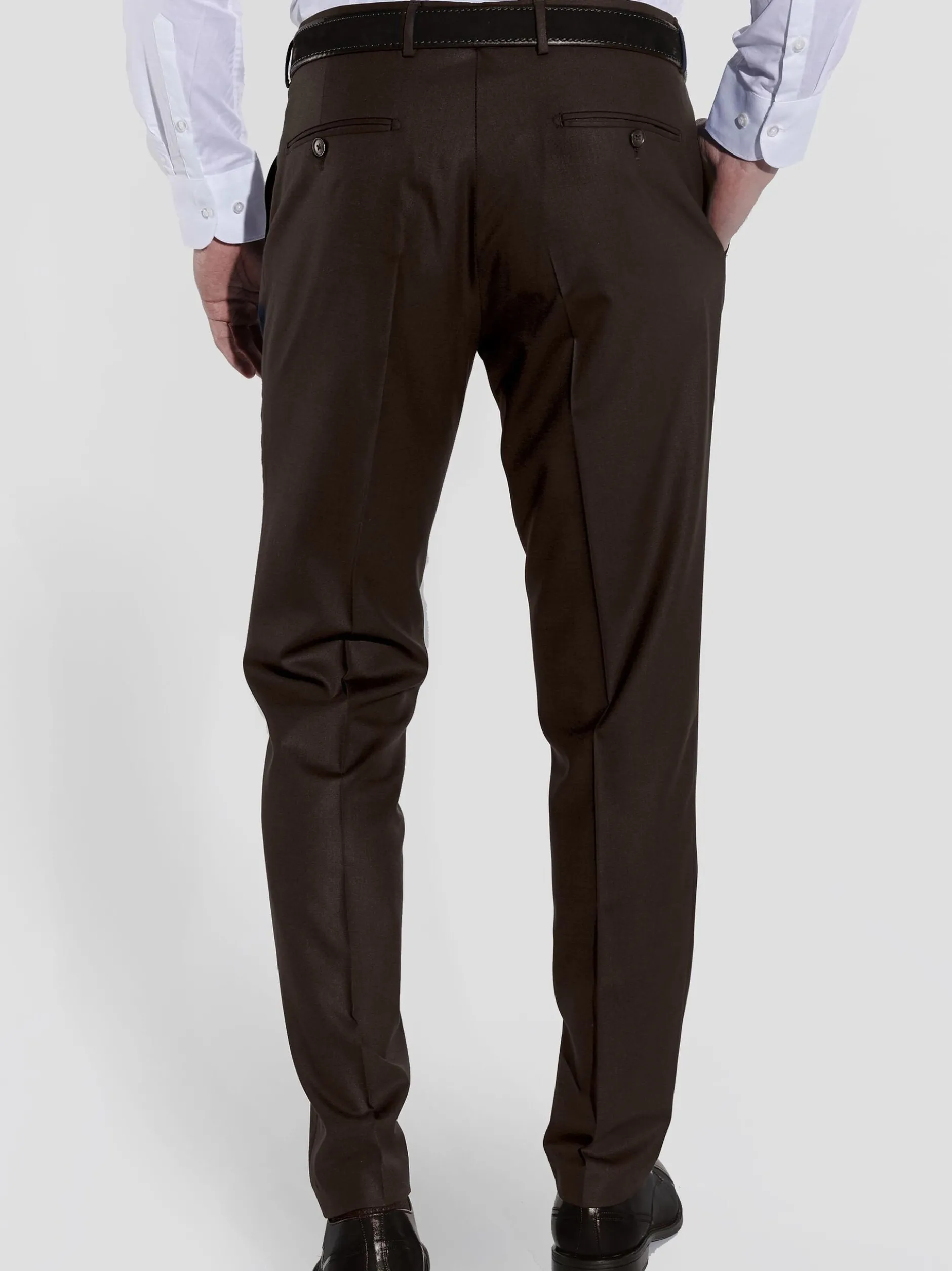 Steffen Klein Herren Anzug - Slim Fit in braun