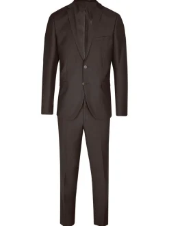 Steffen Klein Herren Anzug - Slim Fit in braun