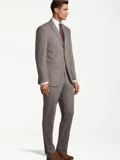 Steffen Klein Herren Anzug - Slim Fit in taupe