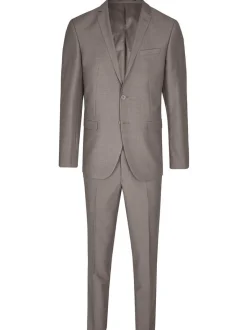 Steffen Klein Herren Anzug - Slim Fit in taupe