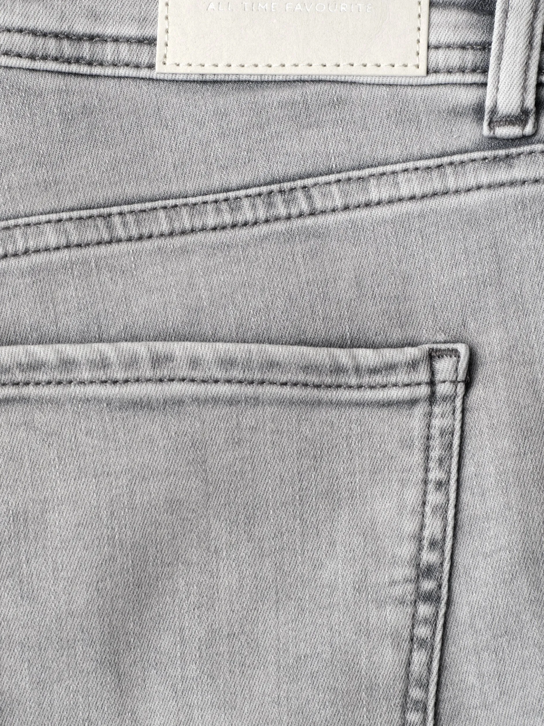 Street One Damen Bermuda-Jeans - Jane in hellgrau