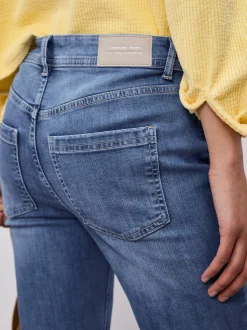 Street One Damen Bootcut Jeans in light stone
