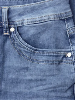 Street One Damen Bootcut Jeans in light stone