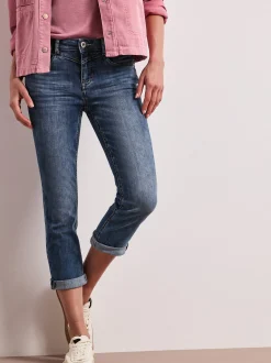 Street One Damen Capri-Jeans in medium stone