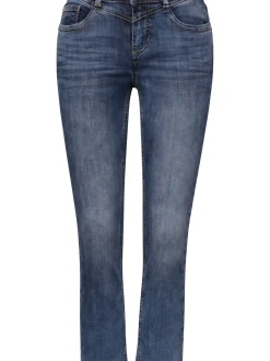 Street One Damen Capri-Jeans in medium stone