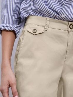 Street One Damen Chino in beige - Länge: verkürzt