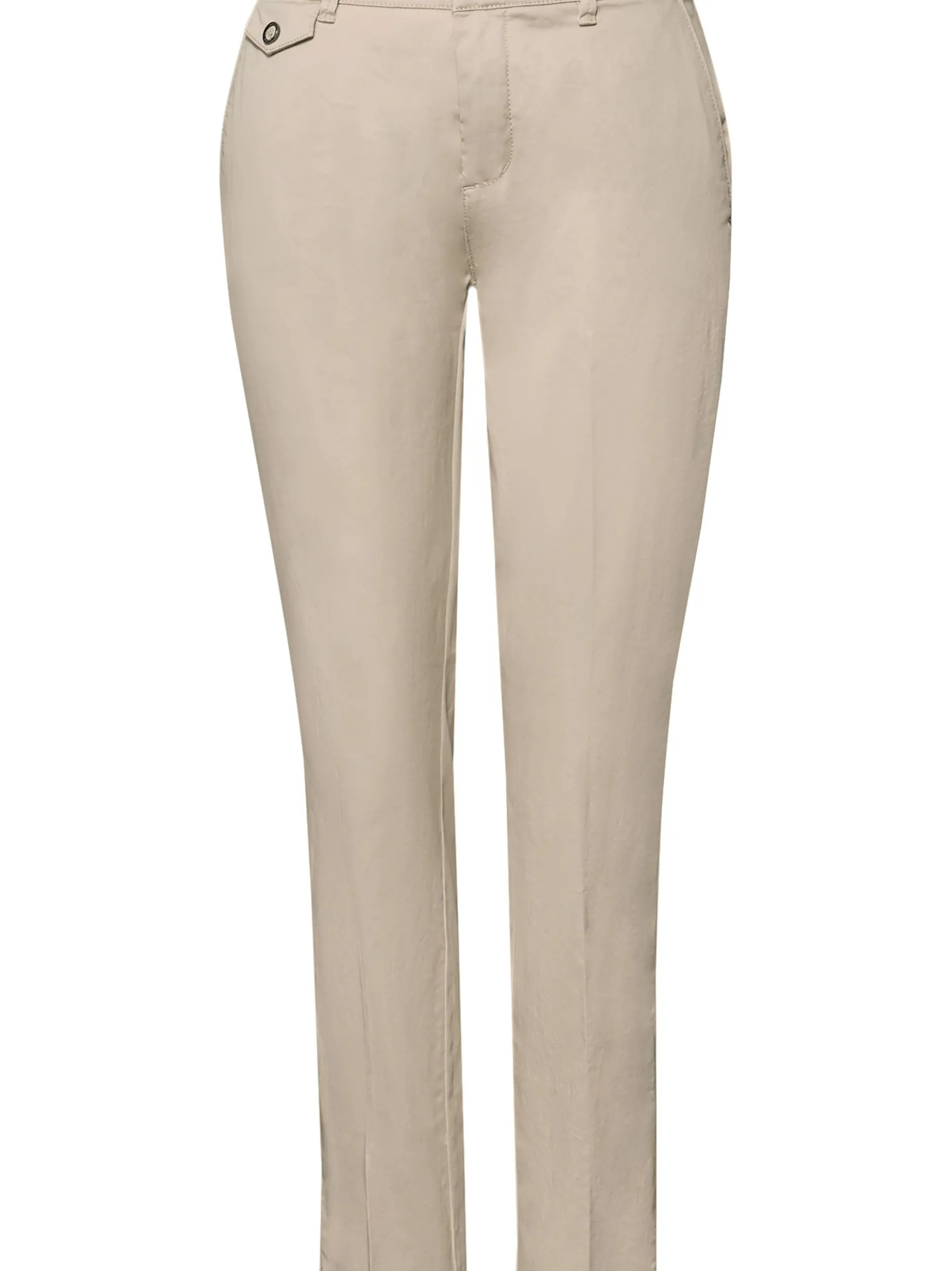 Street One Damen Chino in beige - Länge: verkürzt