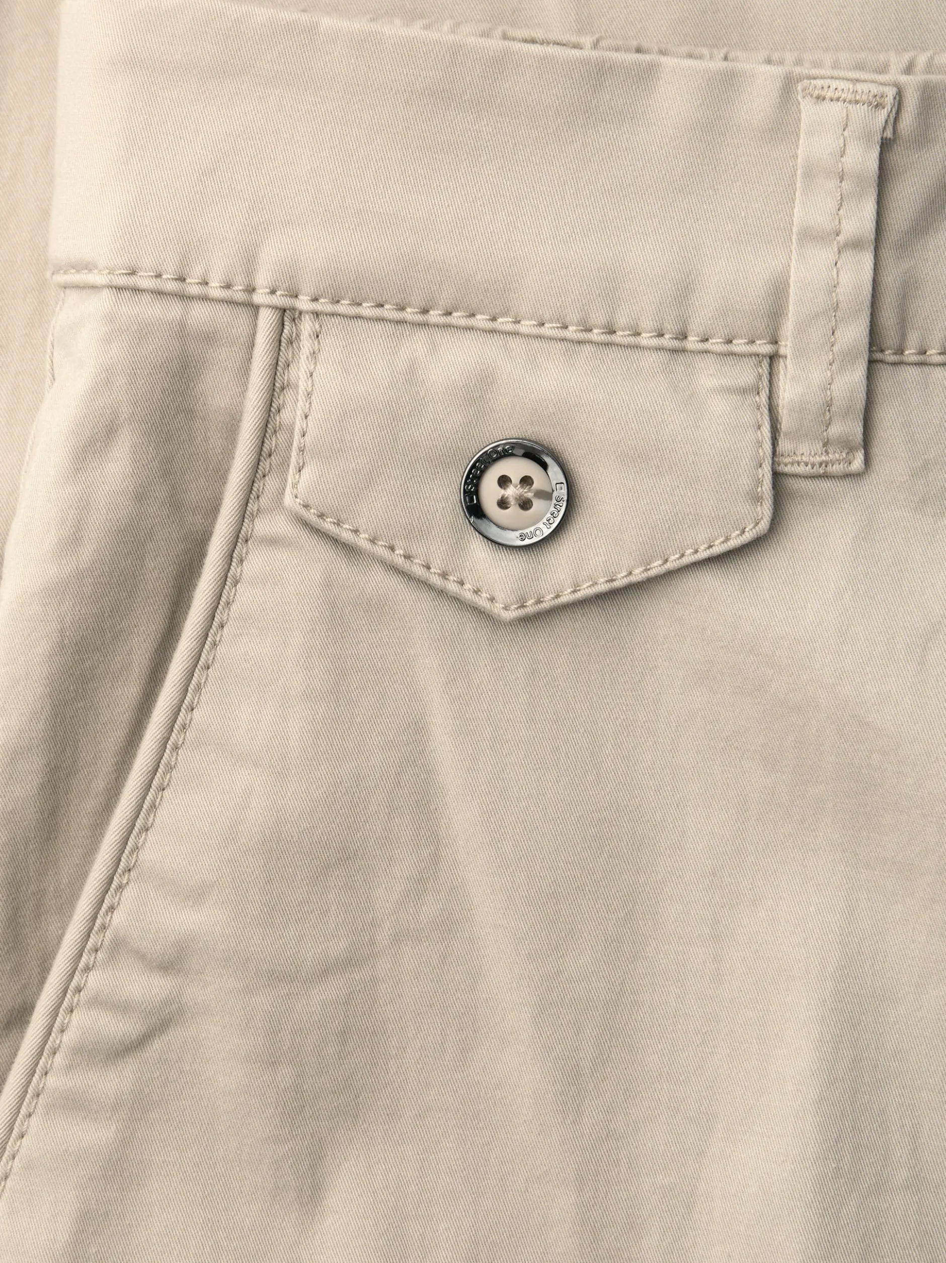 Street One Damen Chino in beige - Länge: verkürzt