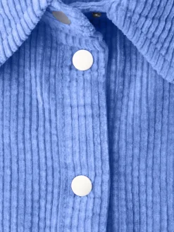 Street One Damen Cordbluse in blau - Ärmel: langarm