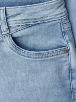 Street One Damen Jeans-Bermudas in light stone