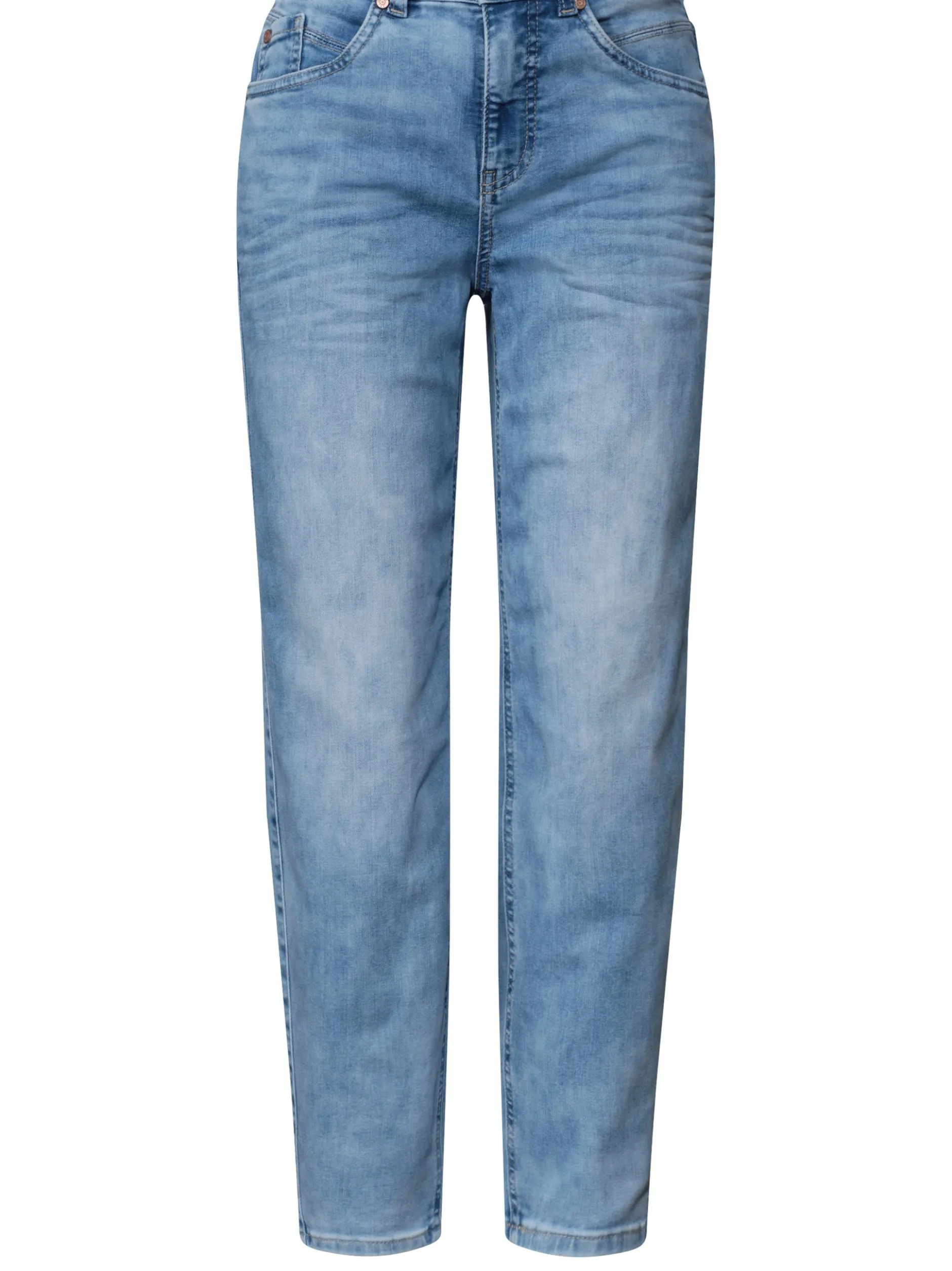 Street One Damen Jeans in light stone - Länge: verkürzt