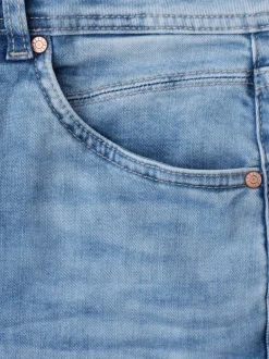 Street One Damen Jeans in light stone - Länge: verkürzt