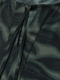 Street One Damen Kleid in tanne schwarz - Ärmel: kurzarm