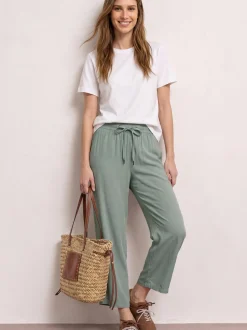 Street One Damen Schlupfhose in mint - Länge: verkürzt