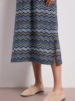 Street One Damen Sommerkleid in marine mehrfarbig