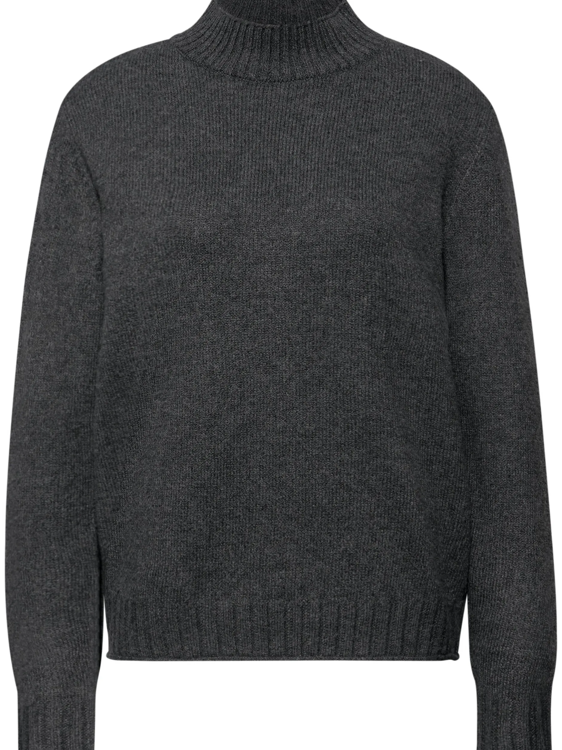 Street One Damen Strickpullover in anthrazit