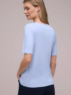 Street One Damen T-Shirt in hellblau - Ärmel: kurzarm