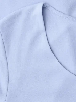 Street One Damen T-Shirt in hellblau - Ärmel: kurzarm