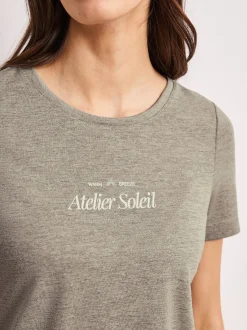 Street One Damen T-Shirt in kitt - Ausschnitt: Rundhals