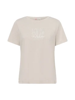 Street One Damen T-Shirt in sand - Ausschnitt: Rundhals