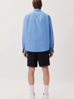 Studio Seidensticker Herren Casual Hemd - Unisex - Oversized Fit in blau