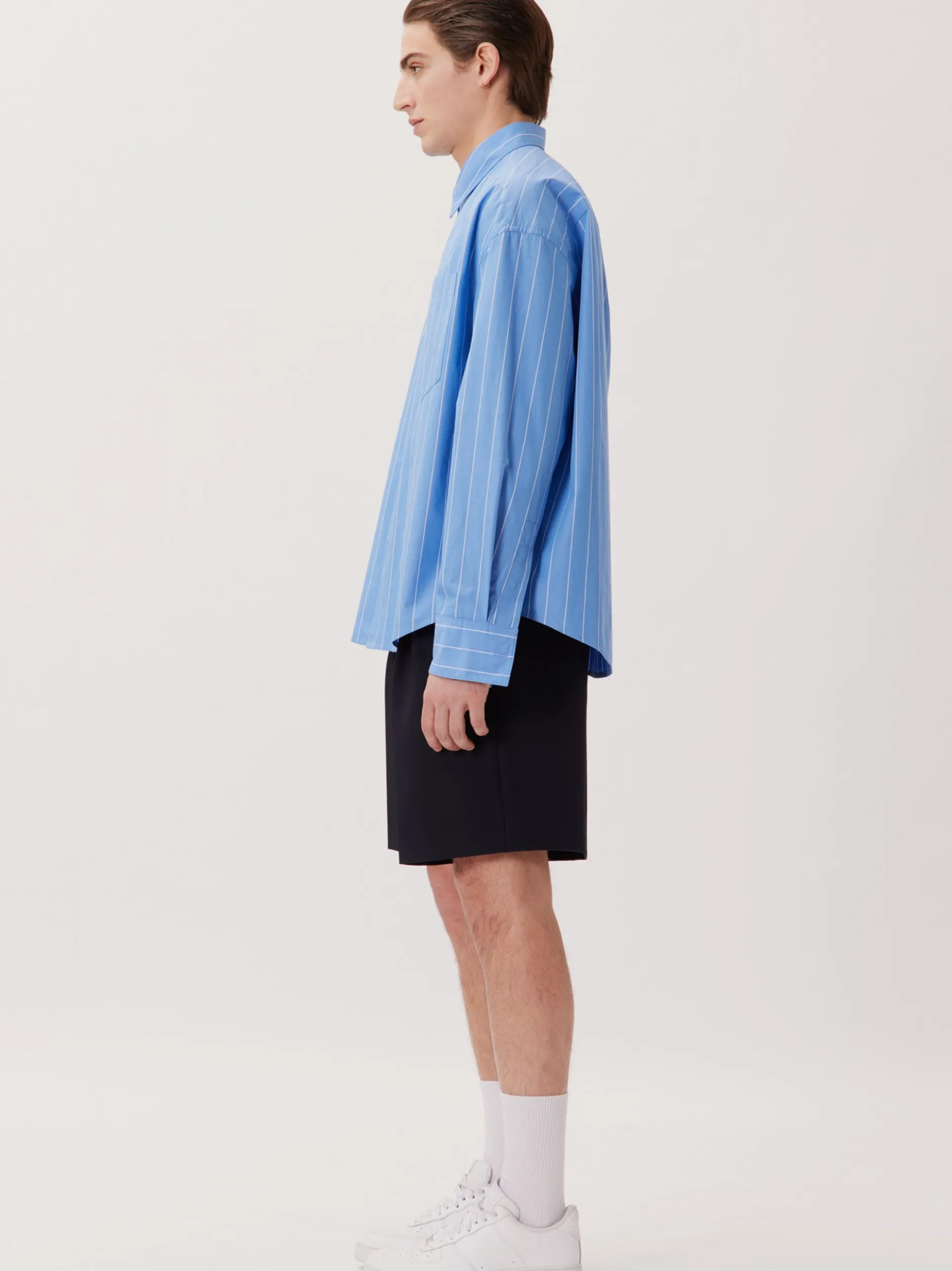 Studio Seidensticker Herren Casual Hemd - Unisex - Oversized Fit in blau