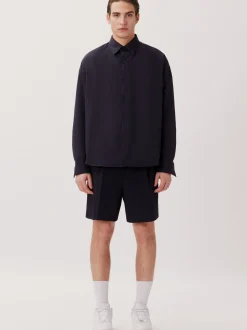 Studio Seidensticker Herren Casual Hemd - Unisex - Oversized Fit in blau