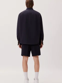 Studio Seidensticker Herren Casual Hemd - Unisex - Oversized Fit in blau