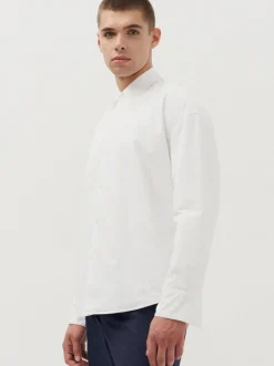 Studio Seidensticker Herren Wattiertes Hemd - Oversized Fit in weiß