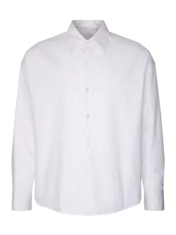 Studio Seidensticker Herren Wattiertes Hemd - Oversized Fit in weiß