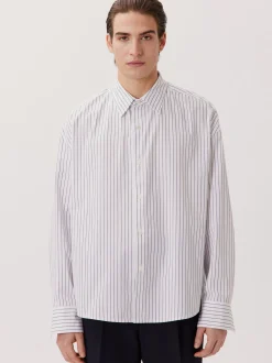 Studio Seidensticker Unisex Hemd - Oversized Fit in blau