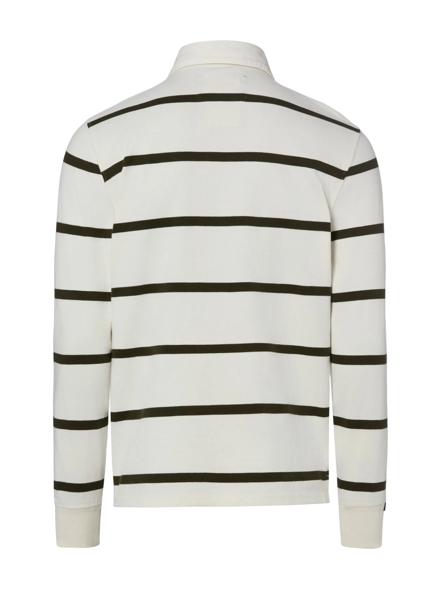 Superdry Herren Poloshirt in ecru oliv - Ärmel: langarm