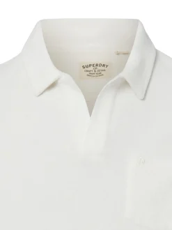Superdry Herren Poloshirt in weiß - Ärmel: kurzarm