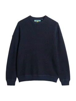 Superdry Herren Strickpullover in blau - Ärmel: langarm