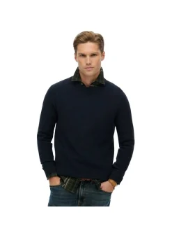 Superdry Herren Strickpullover in blau - Ärmel: langarm