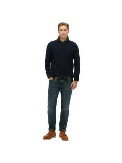 Superdry Herren Strickpullover in blau - Ärmel: langarm