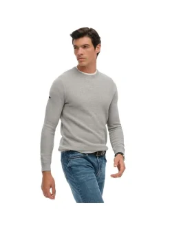Superdry Herren Strickpullover in hellgrau